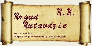 Mrgud Mutavdžić vizit kartica